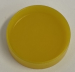 Playfeld insert circle 1 inch Yellow opaque 03-7166-6