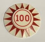 100 Red Star Point Pop Bumper Cap  A-3713-17 Hot stamped