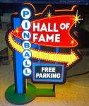 Pinball Hall Of Fame Sign Pin-Sign