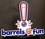 Barrels of Fun Full Logo Text Pin-Sign