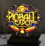 Pinball Expo 40th Logo Pin-Sign