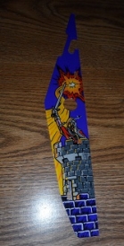 Purple Plastic w/Knight Holding Sword 31-2825-6A Medieval Madness