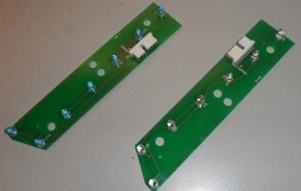 5 and 7 Opto Ball Trough PCB Board Set A-18618/A-18617 or A-18618-1/A-18617-1 (pair)