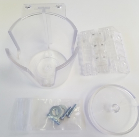 PCup GameSaver - Angle Brkt (Pin) - Clear w/Bottom