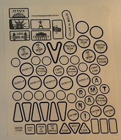 Attack From Mars Insert Decal Set - LAMINATED