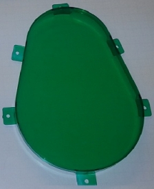 Playfield Window 03-8702 GREEN TINT (Creature, Congo)
