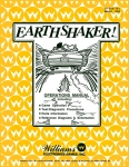 Earthshaker Williams Pinball Manual 16-568-101 (PPS Reprint)