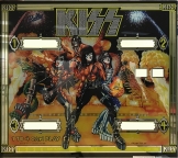 KISS Backglass GT-408-41 Excellent w/Silver (US Version)